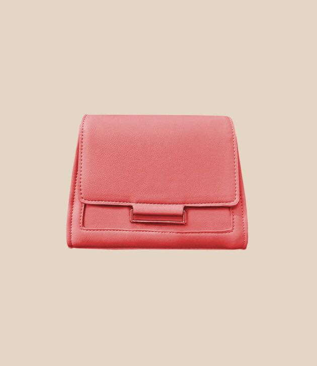 Nude leather flap clutch - Image 2