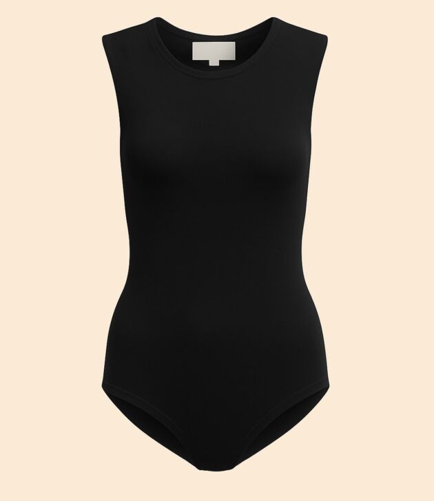 Sleeveless ribbed bodysuit - Image 2