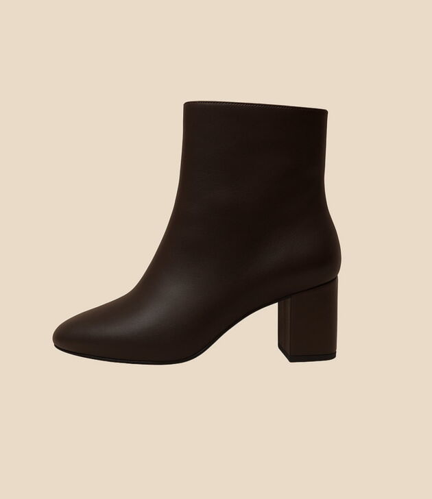 Nude block heel ankle boots - Image 2